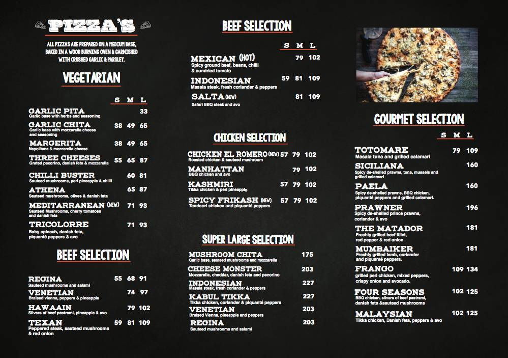 Bin Rashied Menu