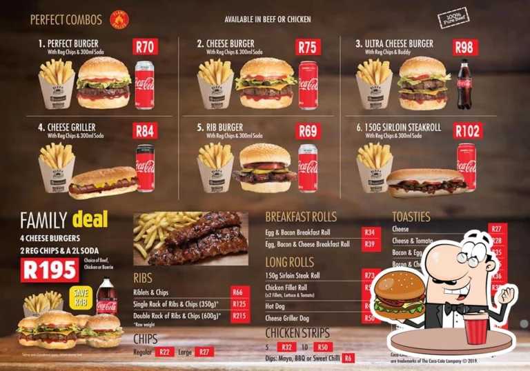 Burger Perfect Menu With Updated Prices in South Africa