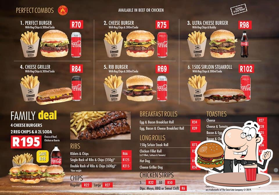 Burger Perfect Menu With Updated Prices in South Africa 