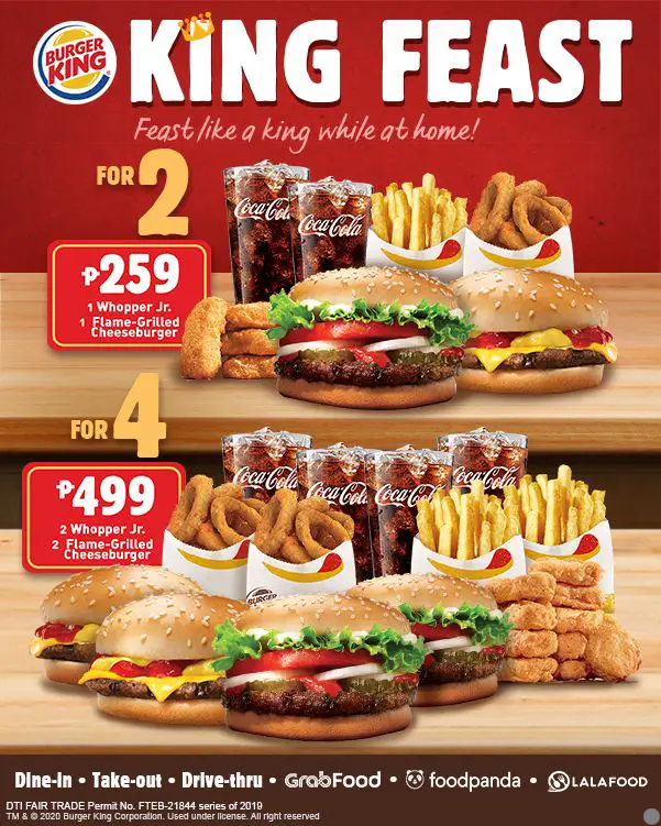 Burger king Cold Drinks Menu