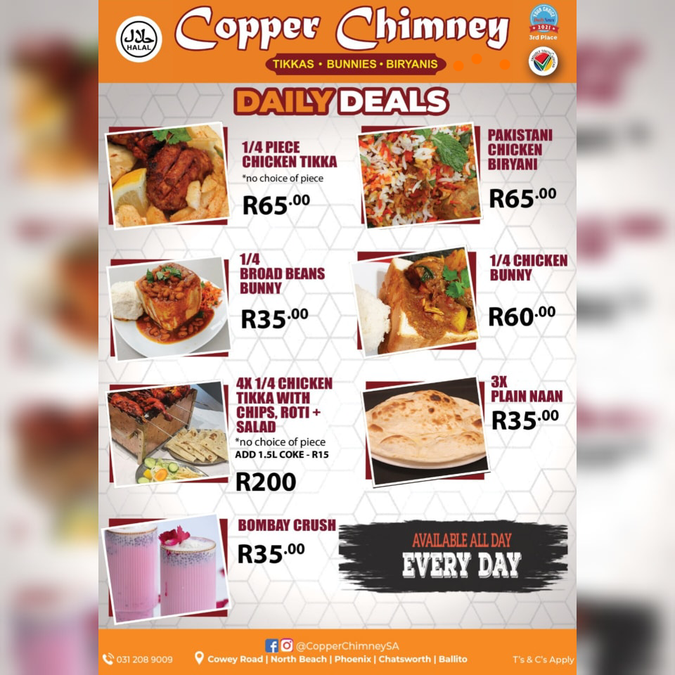 Copper Chimney Menu South Africa TRADITIONAL GREEK