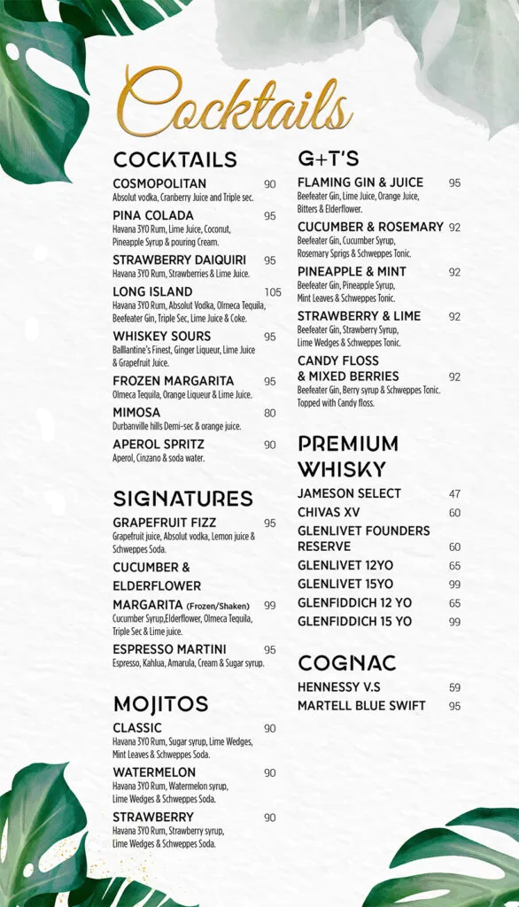 Cowfish Menu South Africa Sandwich 