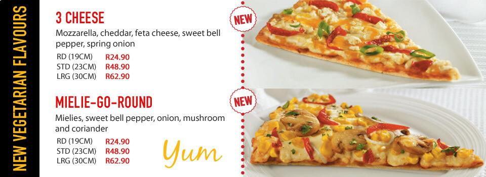 Debonairs Vegetarian Pizzas