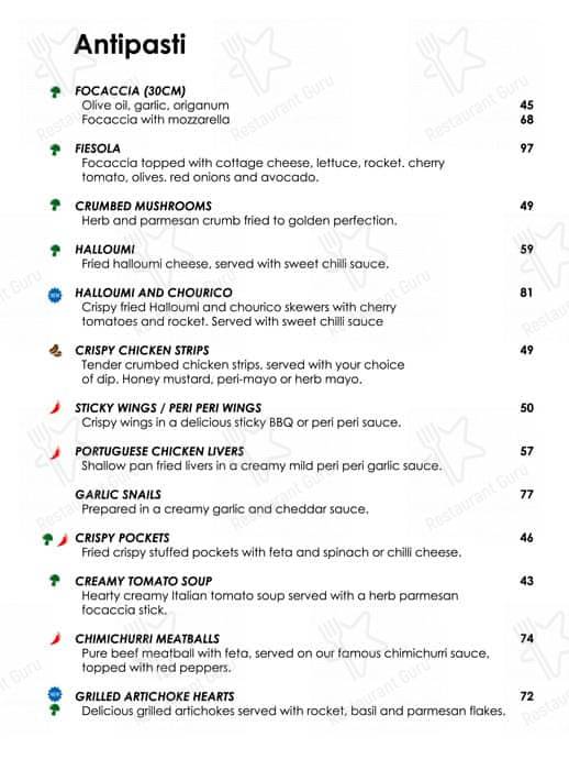 Del Forno Menu South Africa Antipasti