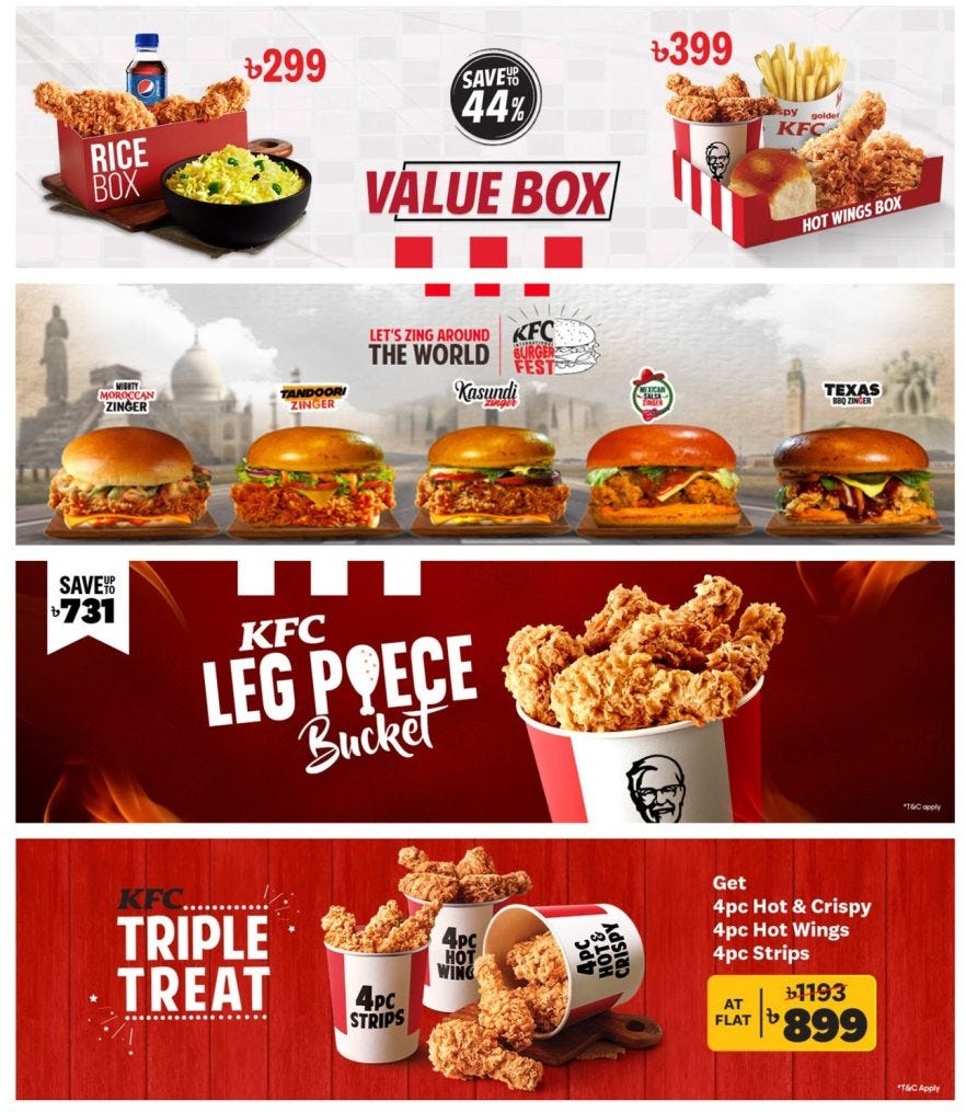 KFC Burger Menu