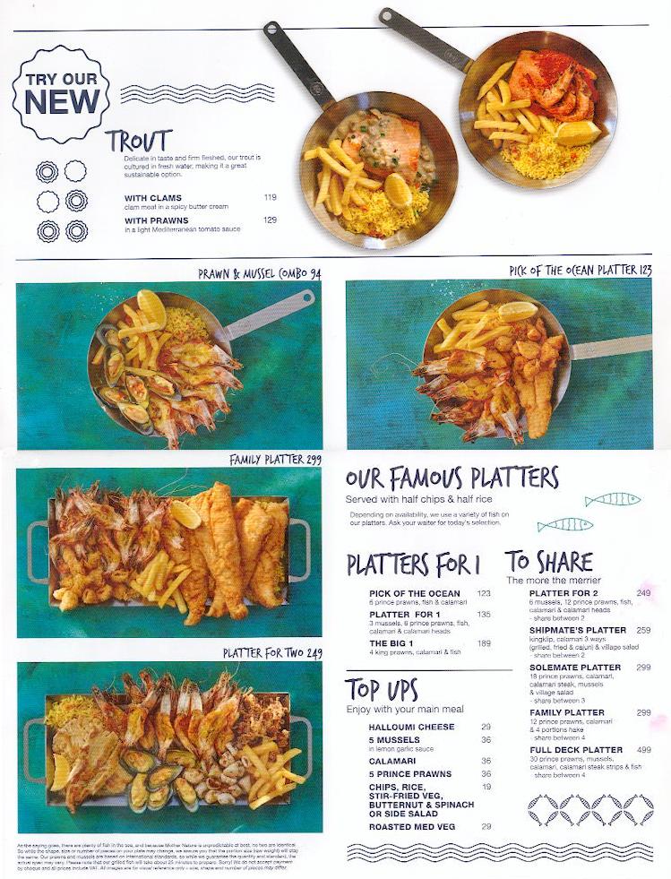 Ocean Basket Kids Menu