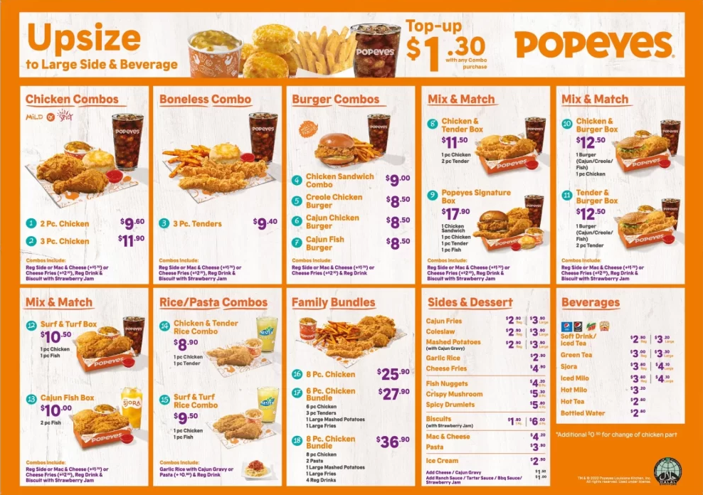 Popeyes Menu South Africa Wraps 