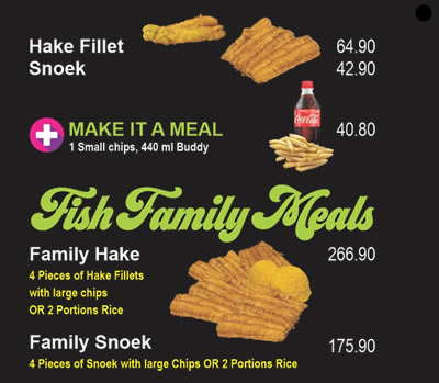 Stadium Fast Food FAMILY FISH MEALS