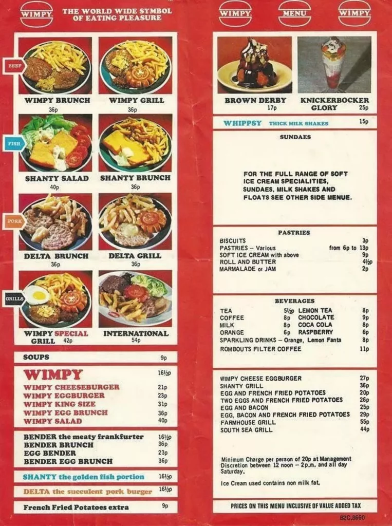 Wimpy Breakfast Menu With Updated Prices in South Africa 