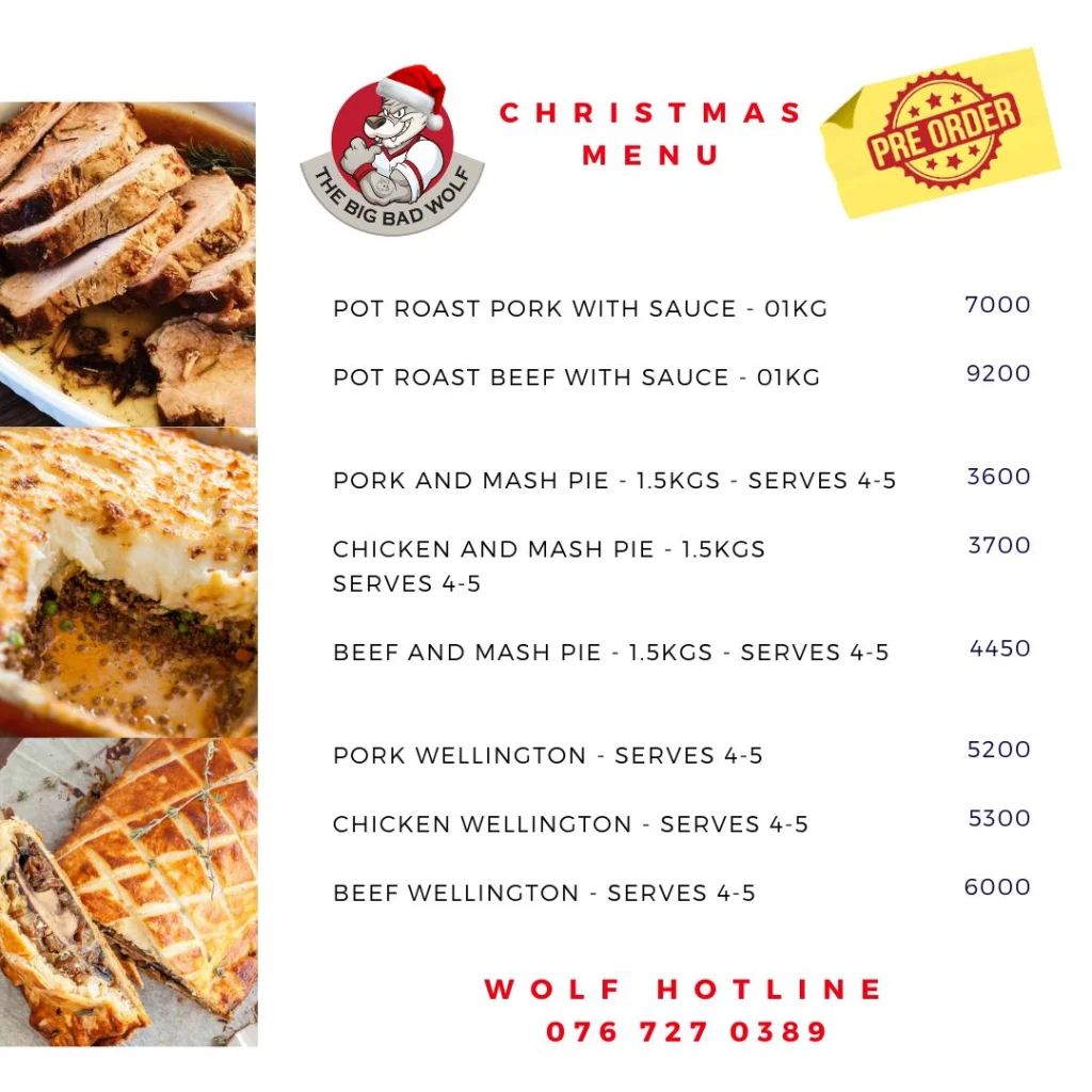 Big Bad Wolf Menu South Africa SPECIALTIES