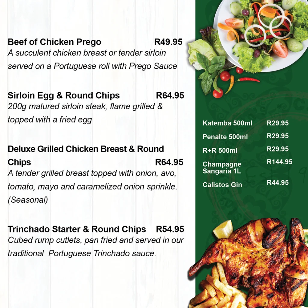 Calistos Menu South Africa Mixed Platters