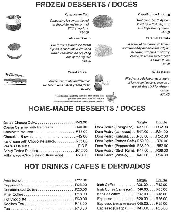 Diaz Tavern Menu With Updated Prices in South Africa