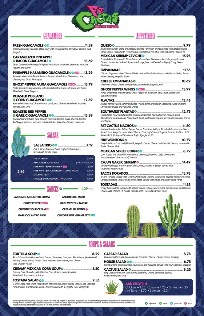 Fat Cactus Menu South Africa Texan Burgers