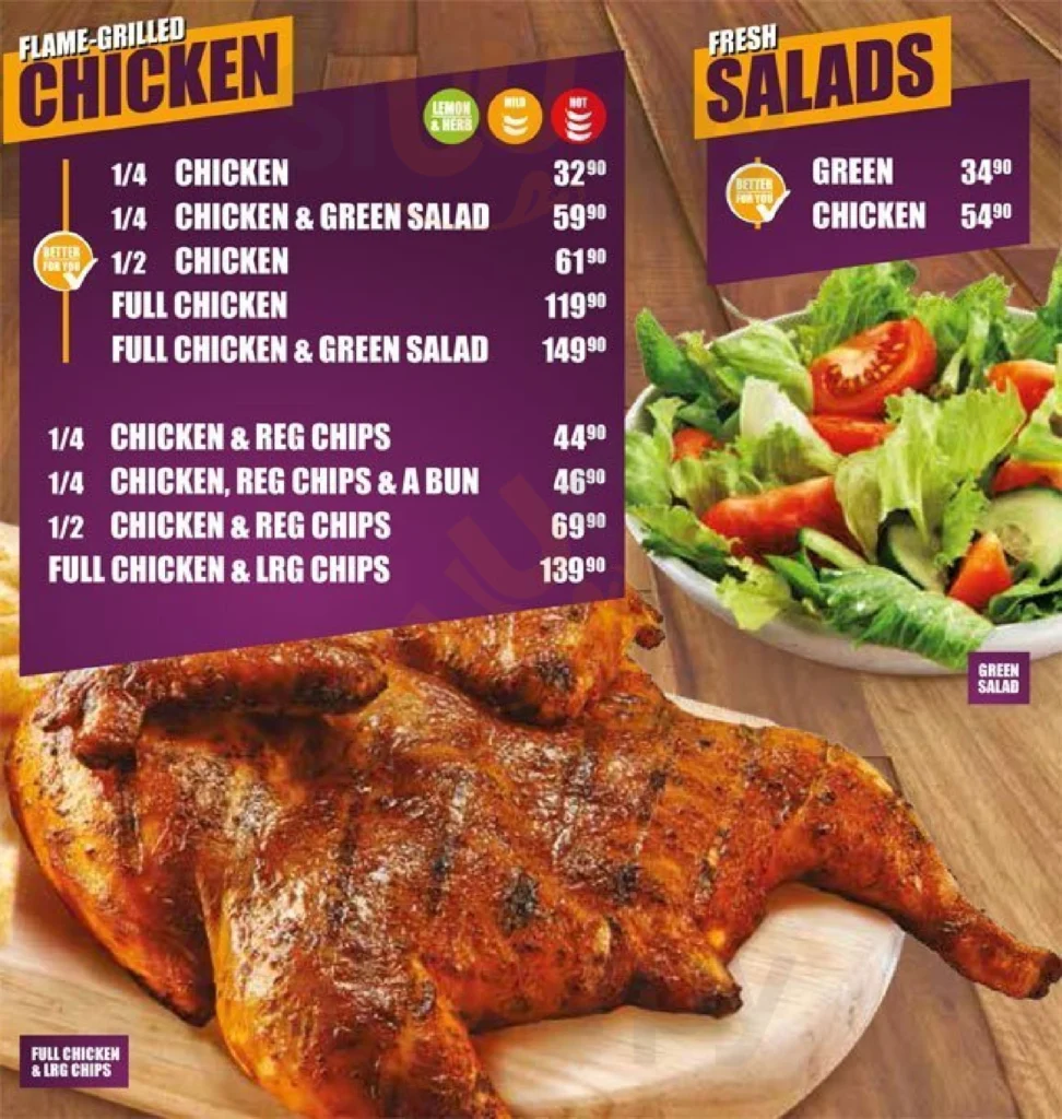 Steers Menu Chicken