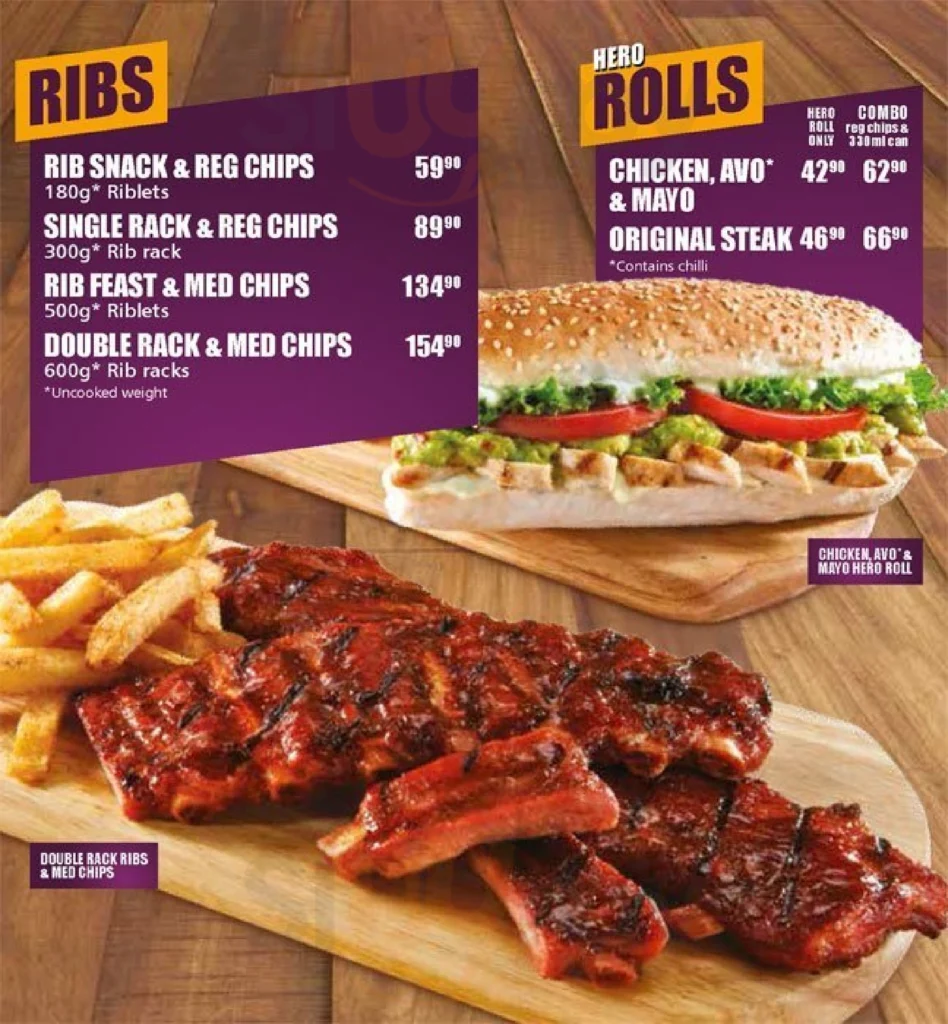 Steers Menu Ribs