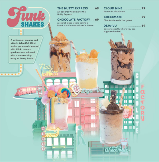 Grubhouse Milkshakes Menu 