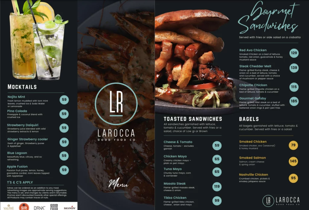 La Rocca Cape Town Menu With Updated Prices in South Africa