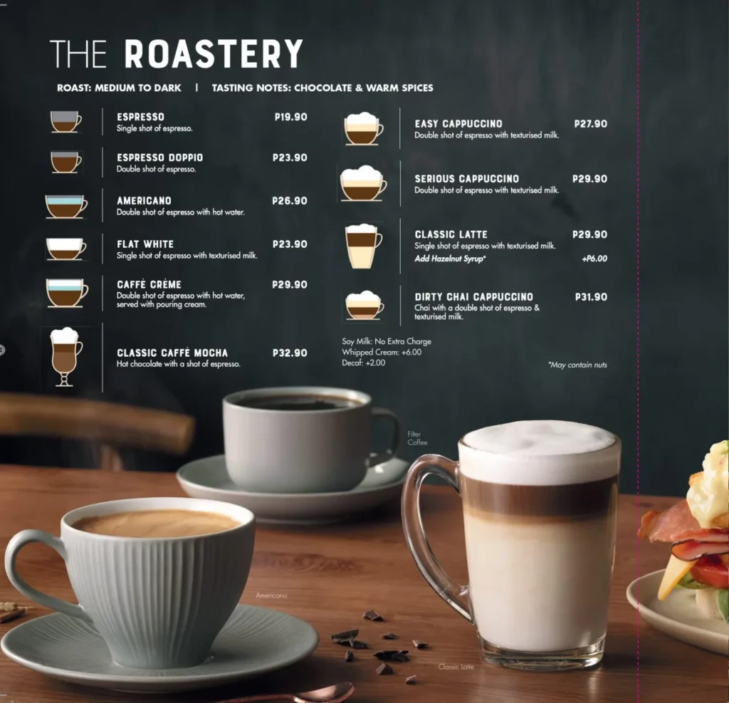 Mugg And Bean Menu With Updated Prices in South Africa