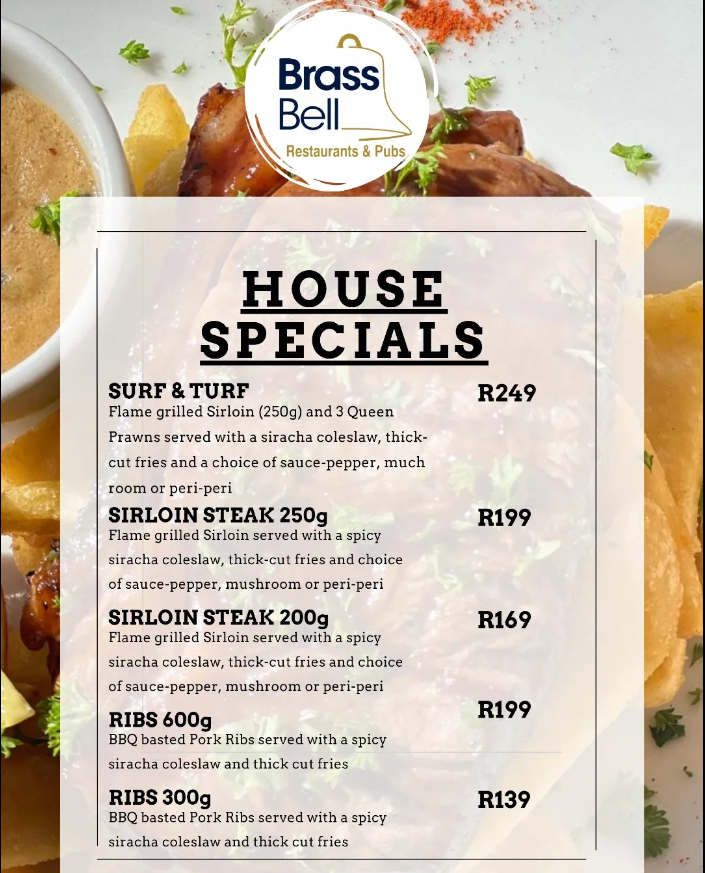 Brass Bell Kalk Bay Menu South Africa