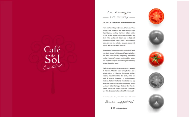 Cafe Del Sol Menu South Africa