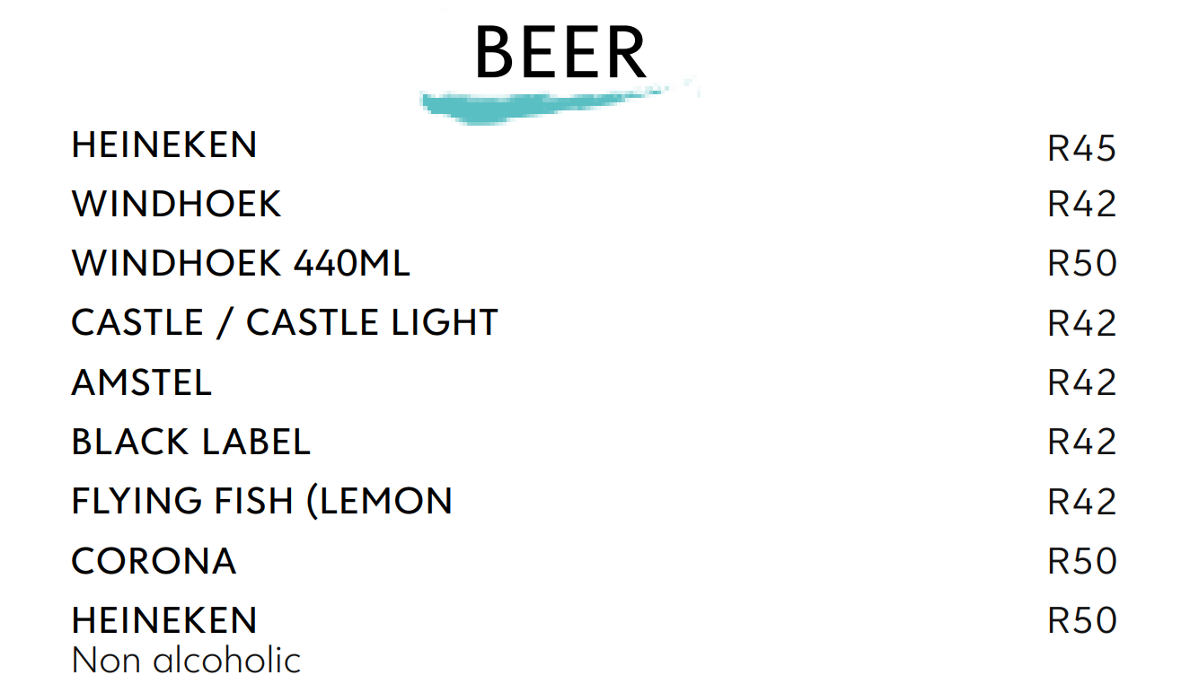 Hyto Tyto Beer Menu