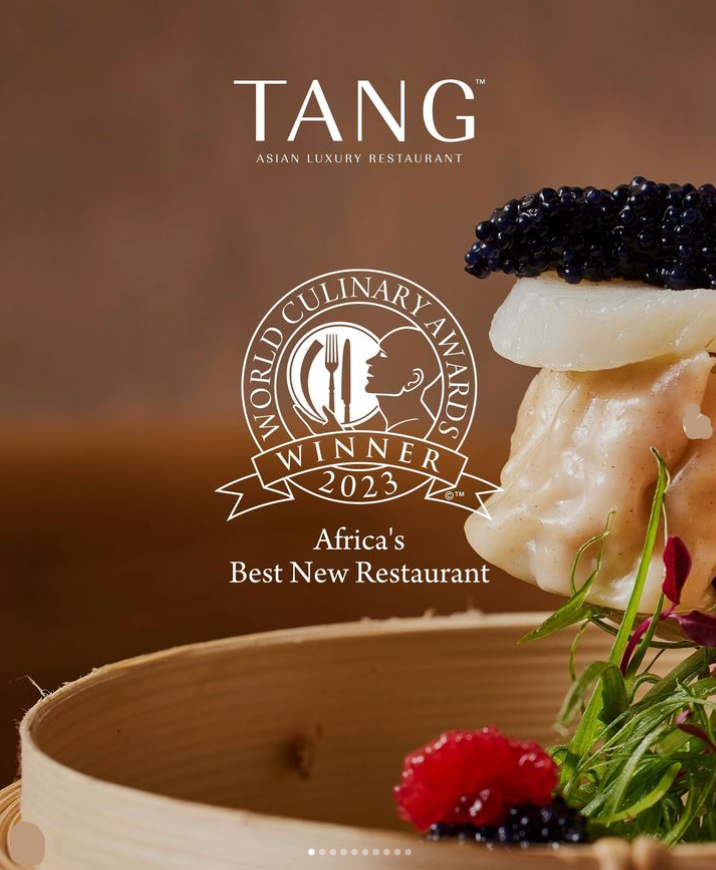 Tang Asian Luxury Restaurant & Bar Menu South Africa