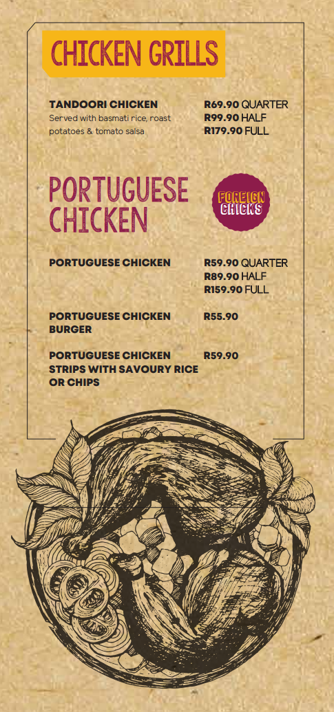  Wembley Roadhouse Chicken Grills Menu