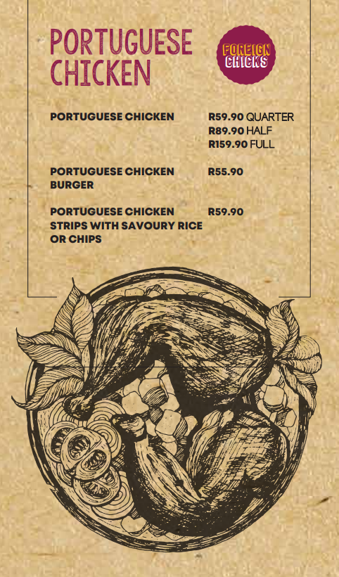  Wembley Roadhouse Portuguese Chicken Menu