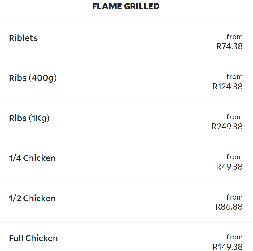 Chippos Flame Grilled Menu 